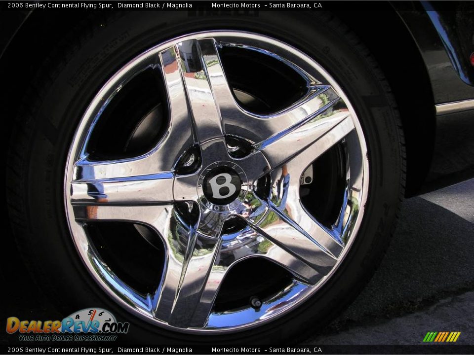 2006 Bentley Continental Flying Spur Diamond Black / Magnolia Photo #34