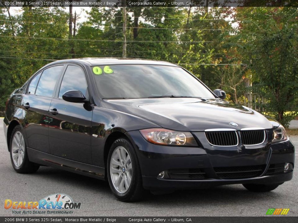 2006 BMW 3 Series 325i Sedan Monaco Blue Metallic / Beige Photo #1