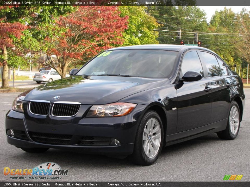 2006 BMW 3 Series 325i Sedan Monaco Blue Metallic / Beige Photo #2