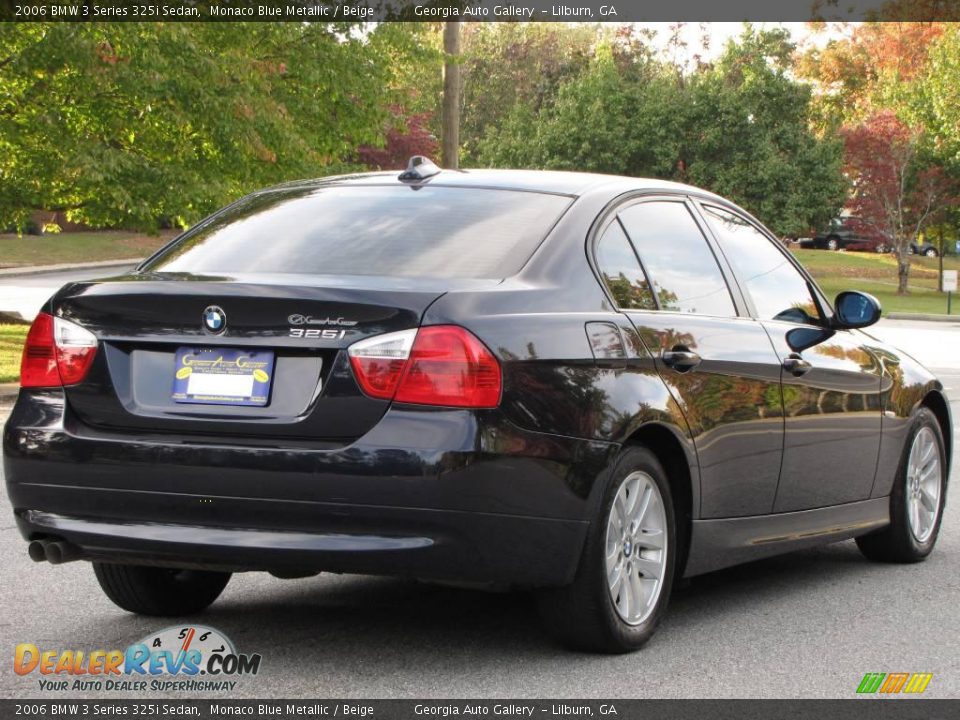 2006 BMW 3 Series 325i Sedan Monaco Blue Metallic / Beige Photo #4