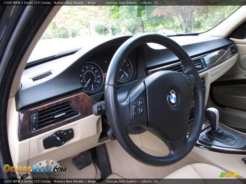2006 BMW 3 Series 325i Sedan Monaco Blue Metallic / Beige Photo #6