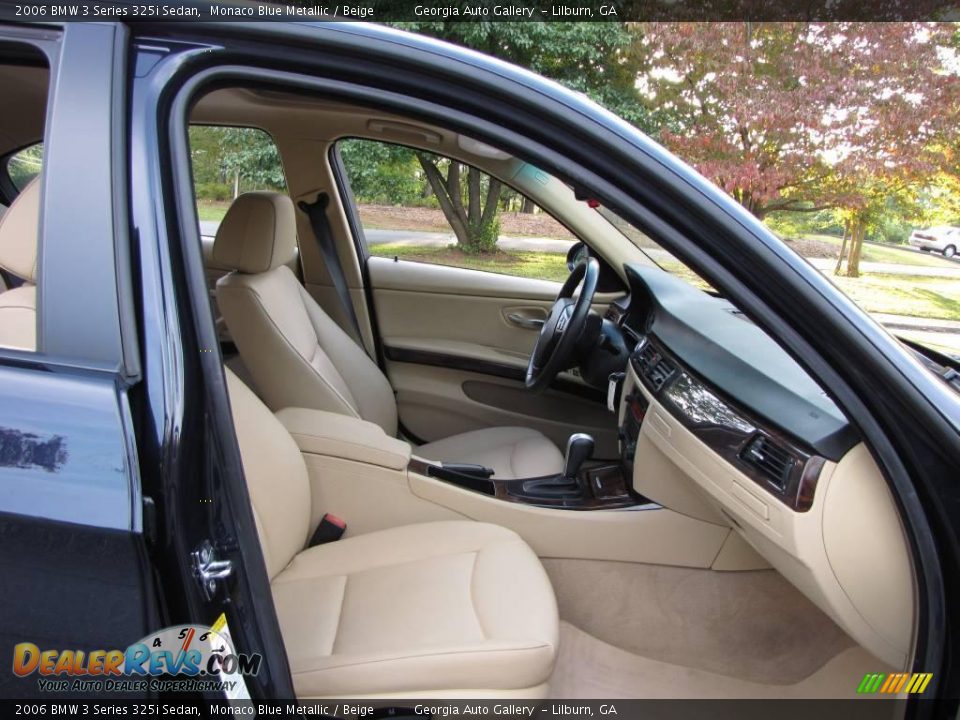 2006 BMW 3 Series 325i Sedan Monaco Blue Metallic / Beige Photo #7