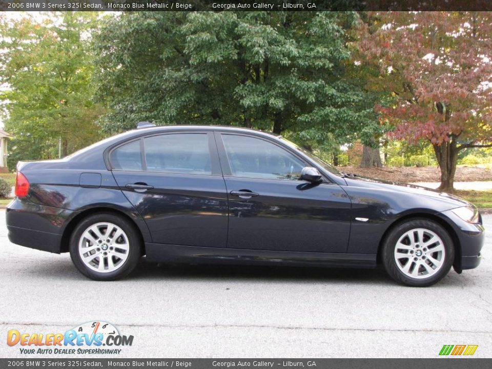 2006 BMW 3 Series 325i Sedan Monaco Blue Metallic / Beige Photo #11