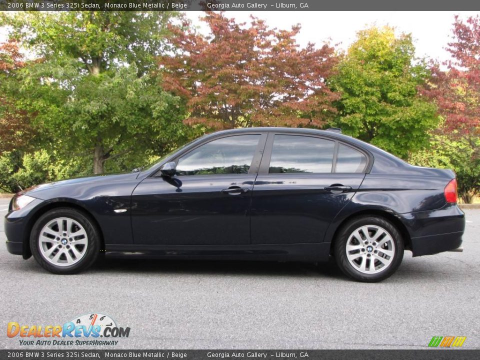 2006 BMW 3 Series 325i Sedan Monaco Blue Metallic / Beige Photo #12