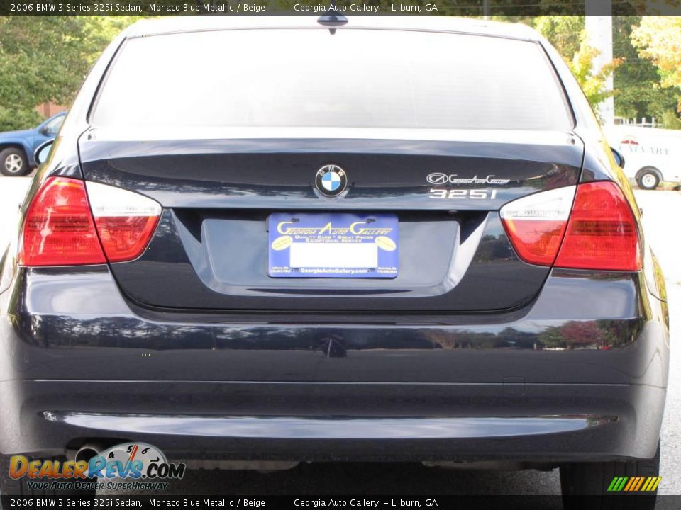 2006 BMW 3 Series 325i Sedan Monaco Blue Metallic / Beige Photo #14