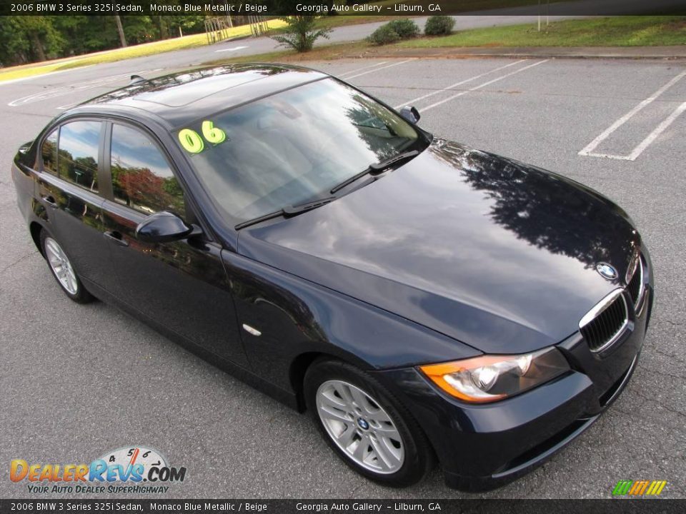 2006 BMW 3 Series 325i Sedan Monaco Blue Metallic / Beige Photo #15