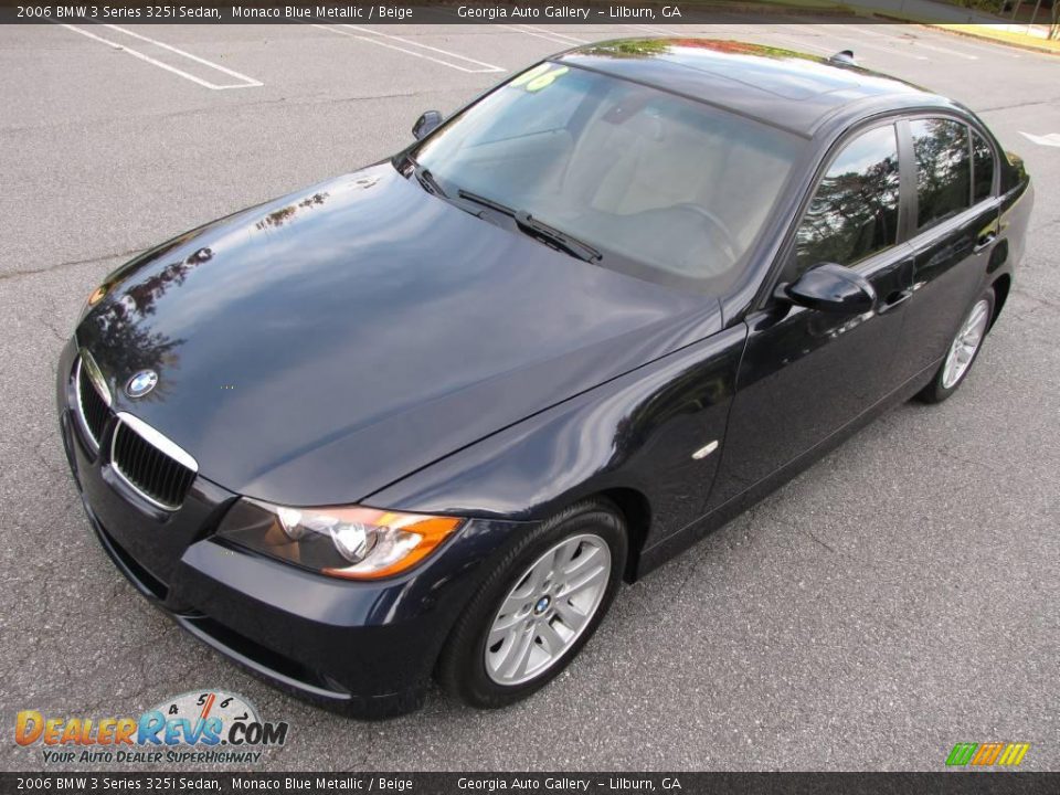 2006 BMW 3 Series 325i Sedan Monaco Blue Metallic / Beige Photo #16
