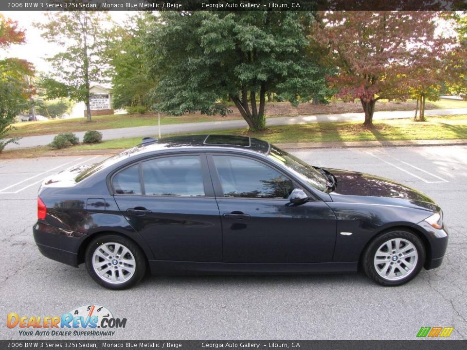 2006 BMW 3 Series 325i Sedan Monaco Blue Metallic / Beige Photo #17