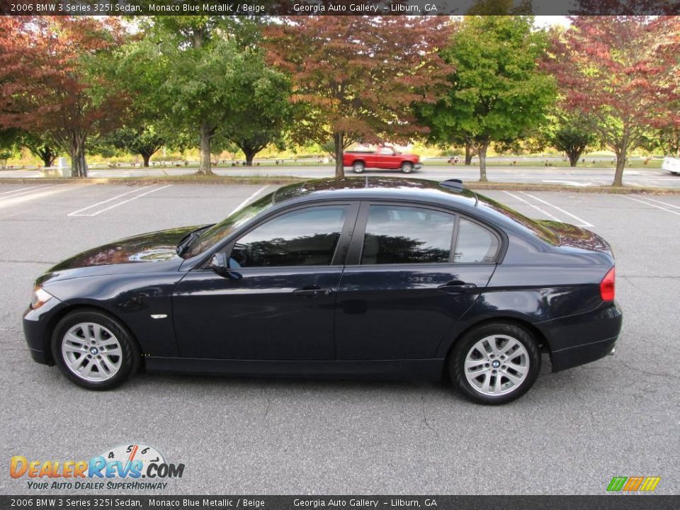 2006 BMW 3 Series 325i Sedan Monaco Blue Metallic / Beige Photo #18