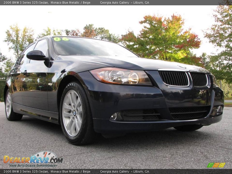2006 BMW 3 Series 325i Sedan Monaco Blue Metallic / Beige Photo #23