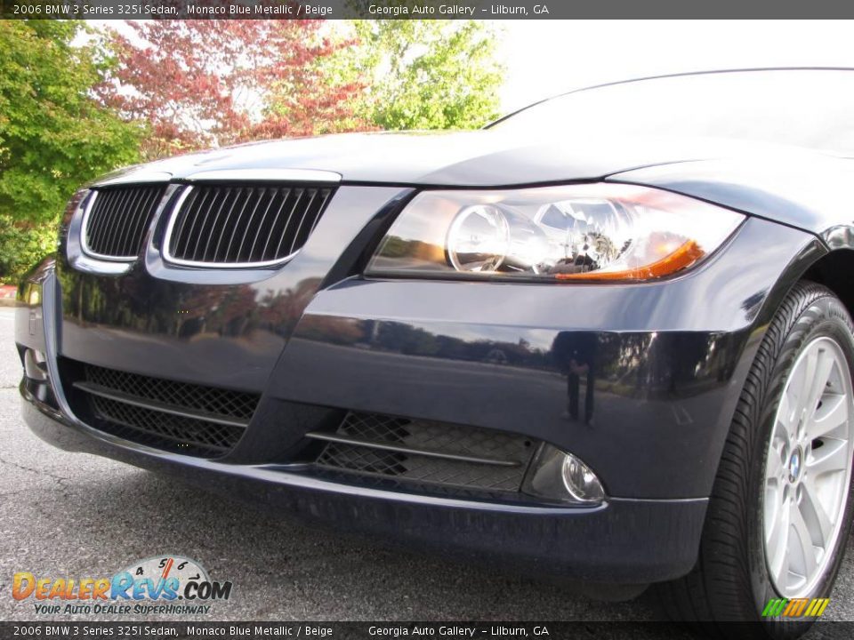 2006 BMW 3 Series 325i Sedan Monaco Blue Metallic / Beige Photo #26