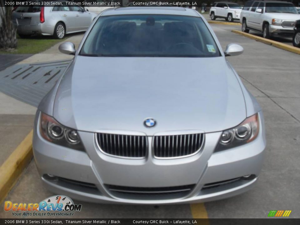 2006 BMW 3 Series 330i Sedan Titanium Silver Metallic / Black Photo #7