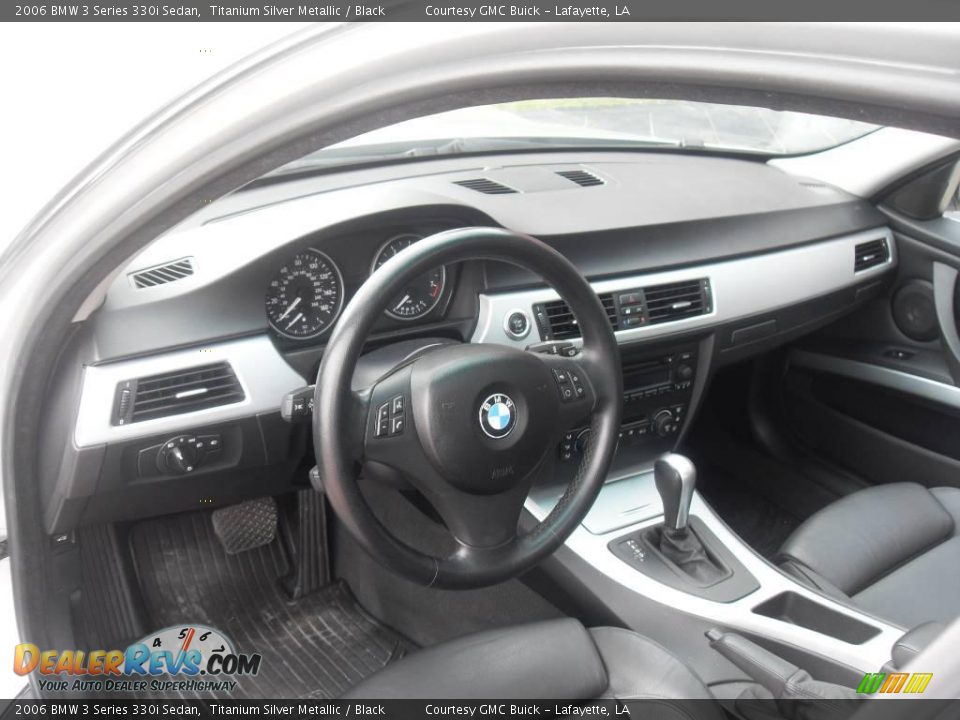 2006 BMW 3 Series 330i Sedan Titanium Silver Metallic / Black Photo #9