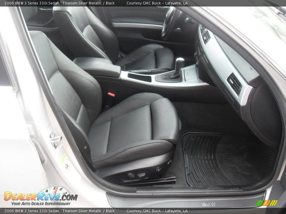 2006 BMW 3 Series 330i Sedan Titanium Silver Metallic / Black Photo #11