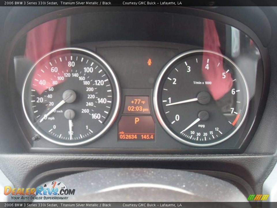 2006 BMW 3 Series 330i Sedan Titanium Silver Metallic / Black Photo #15