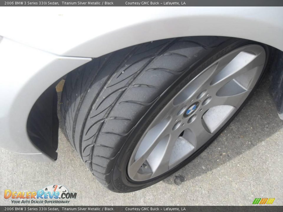 2006 BMW 3 Series 330i Sedan Titanium Silver Metallic / Black Photo #19