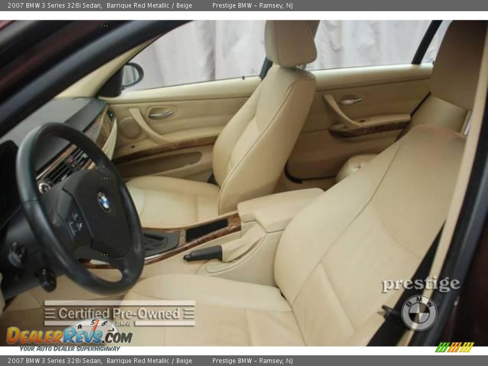2007 BMW 3 Series 328i Sedan Barrique Red Metallic / Beige Photo #4