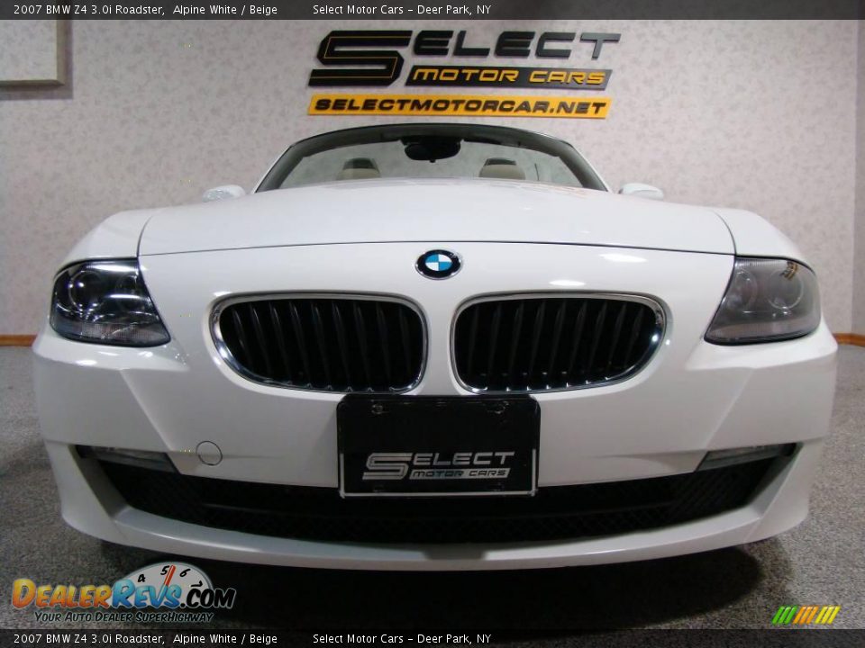 2007 BMW Z4 3.0i Roadster Alpine White / Beige Photo #2
