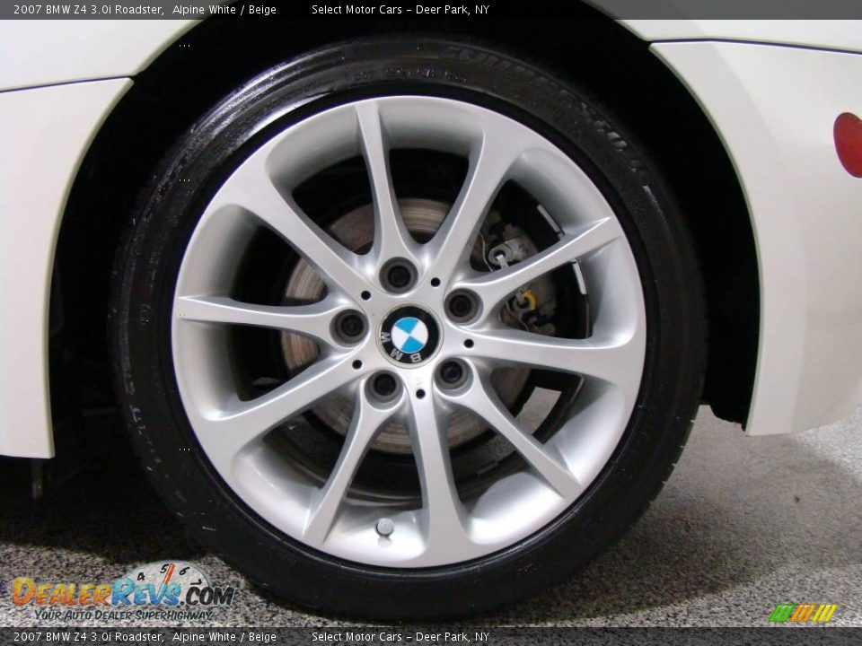 2007 BMW Z4 3.0i Roadster Alpine White / Beige Photo #6