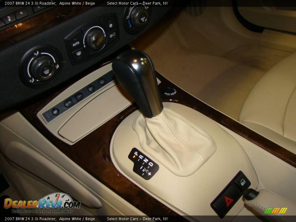 2007 BMW Z4 3.0i Roadster Alpine White / Beige Photo #10