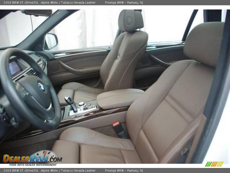 2009 BMW X5 xDrive30i Alpine White / Tobacco Nevada Leather Photo #4