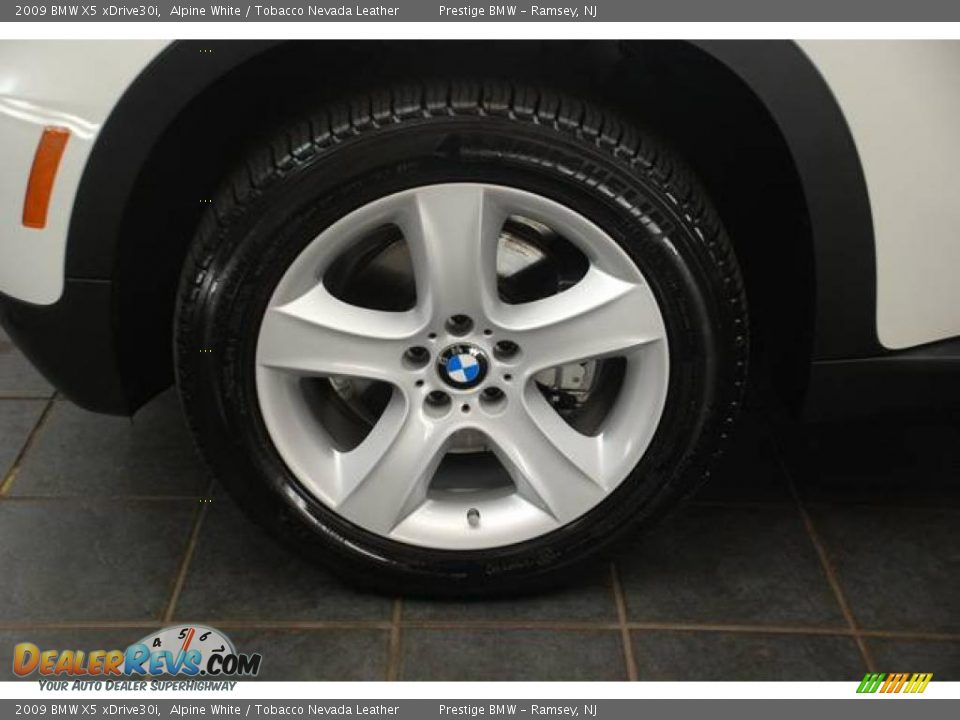 2009 BMW X5 xDrive30i Alpine White / Tobacco Nevada Leather Photo #7