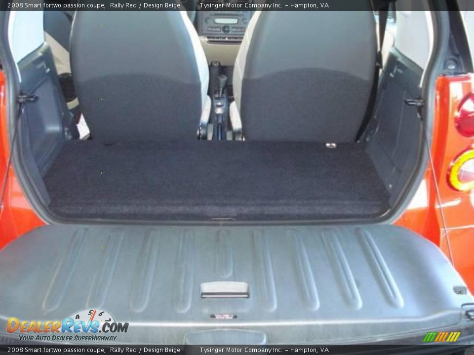 2008 Smart fortwo passion coupe Rally Red / Design Beige Photo #10