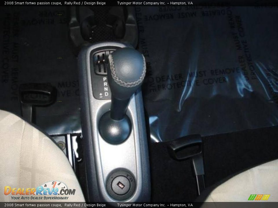 2008 Smart fortwo passion coupe Rally Red / Design Beige Photo #15