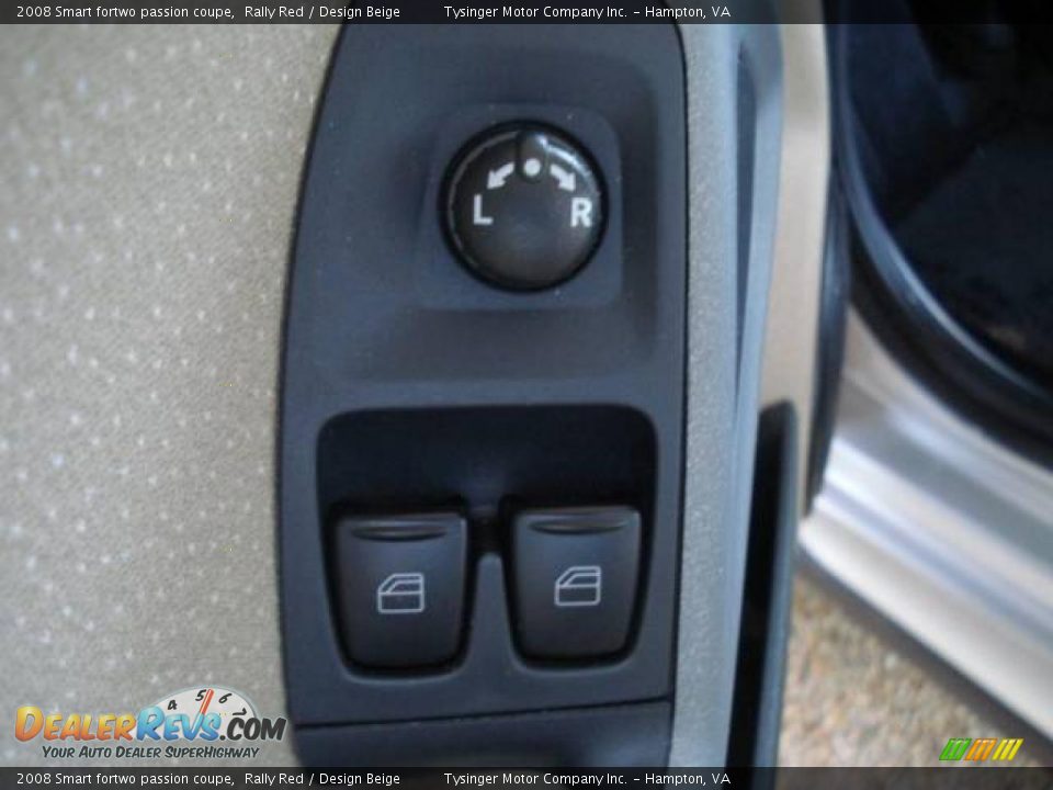 2008 Smart fortwo passion coupe Rally Red / Design Beige Photo #17