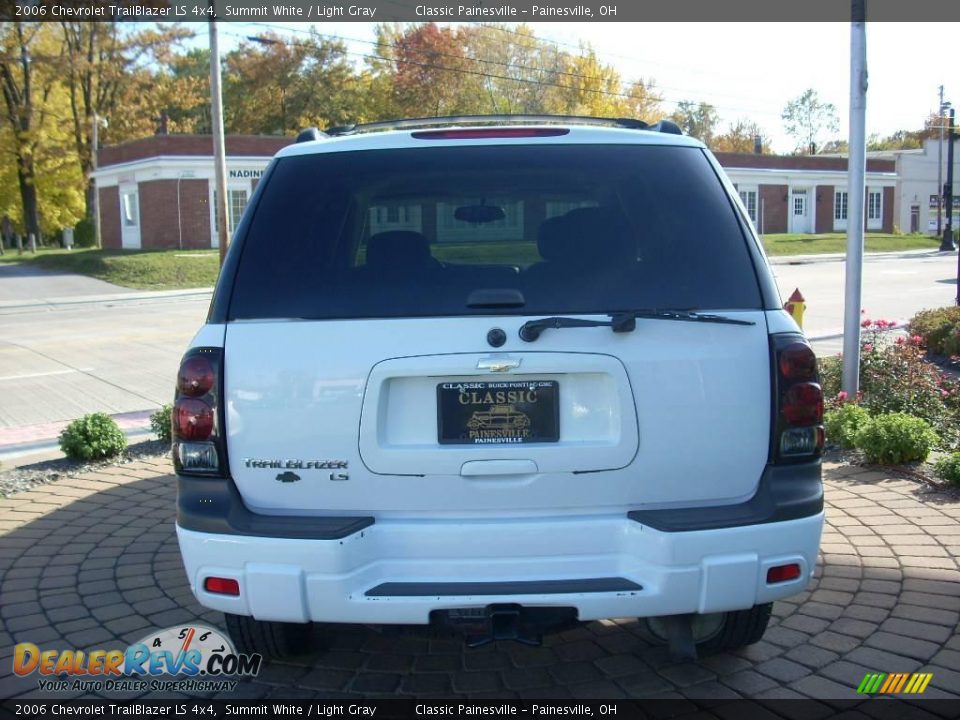 2006 Chevrolet TrailBlazer LS 4x4 Summit White / Light Gray Photo #7