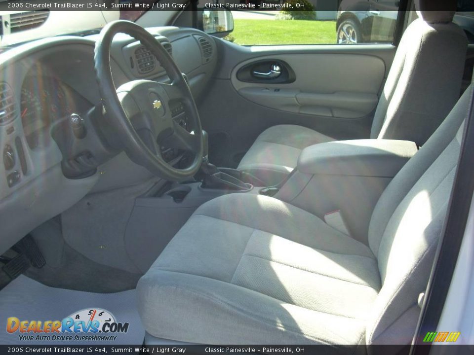 2006 Chevrolet TrailBlazer LS 4x4 Summit White / Light Gray Photo #8