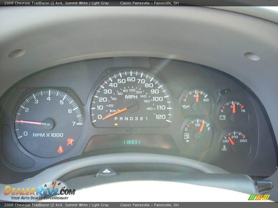 2006 Chevrolet TrailBlazer LS 4x4 Summit White / Light Gray Photo #14