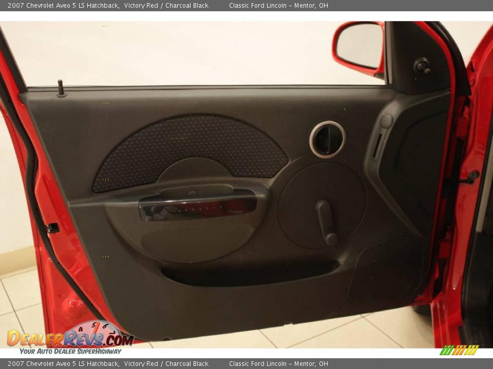 2007 Chevrolet Aveo 5 LS Hatchback Victory Red / Charcoal Black Photo #8