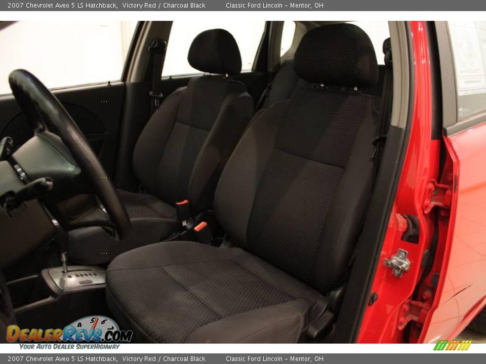 2007 Chevrolet Aveo 5 LS Hatchback Victory Red / Charcoal Black Photo #9