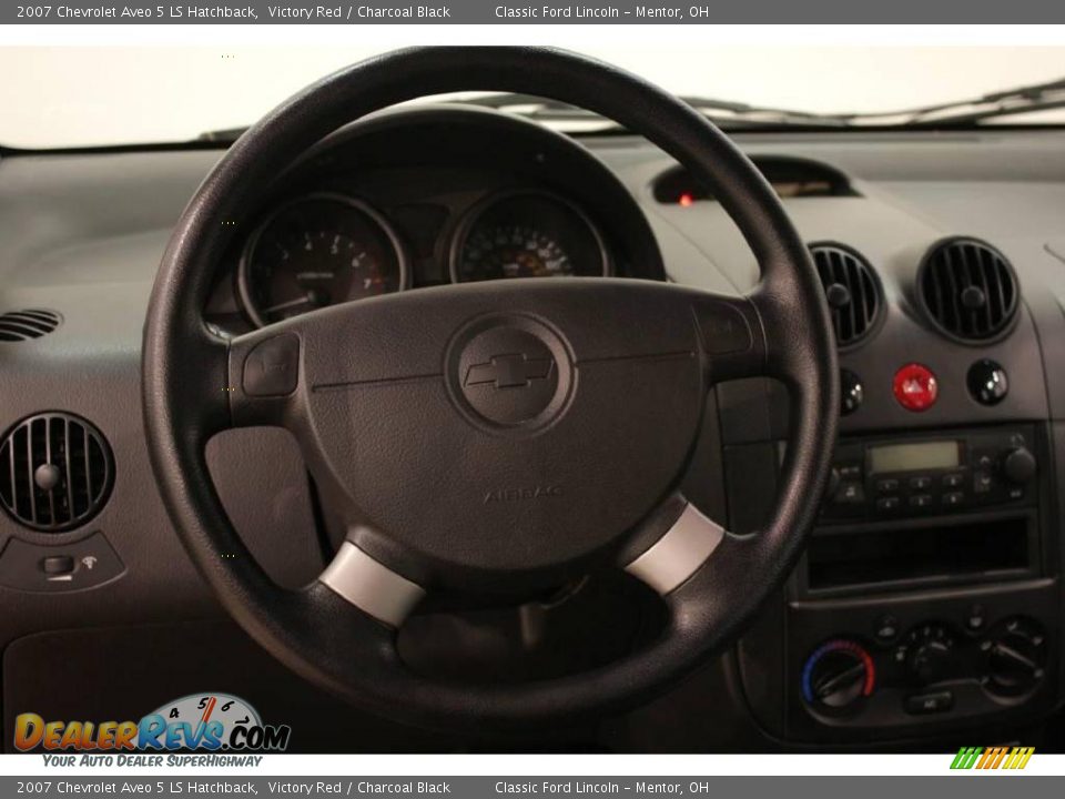 2007 Chevrolet Aveo 5 LS Hatchback Victory Red / Charcoal Black Photo #10