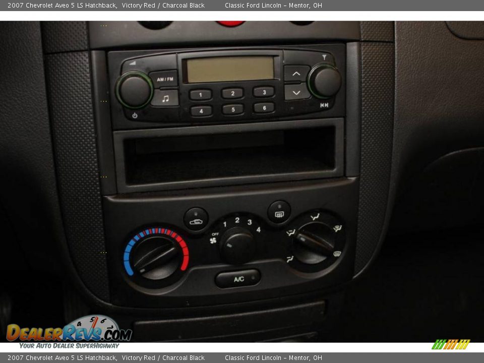 2007 Chevrolet Aveo 5 LS Hatchback Victory Red / Charcoal Black Photo #12