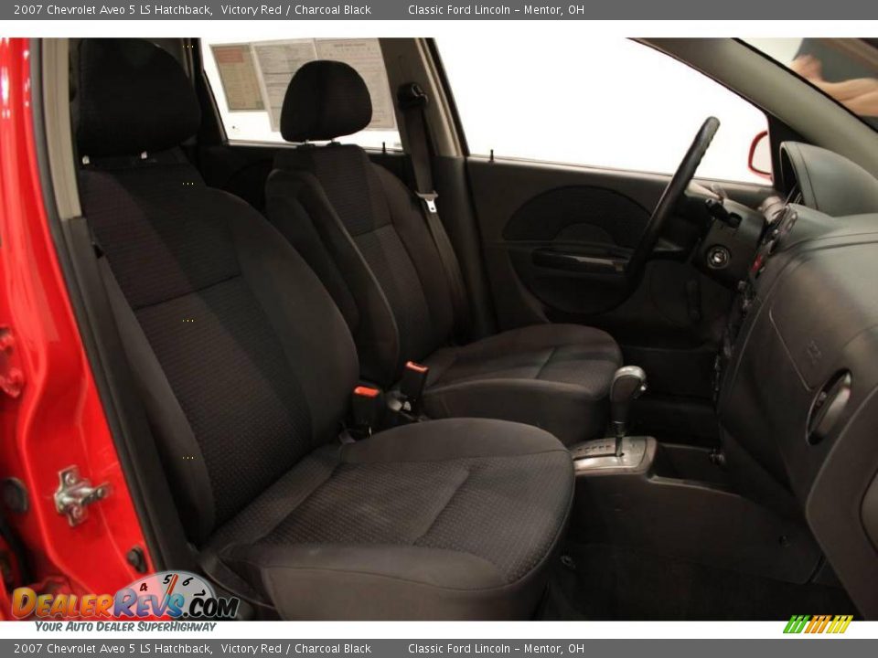 2007 Chevrolet Aveo 5 LS Hatchback Victory Red / Charcoal Black Photo #14
