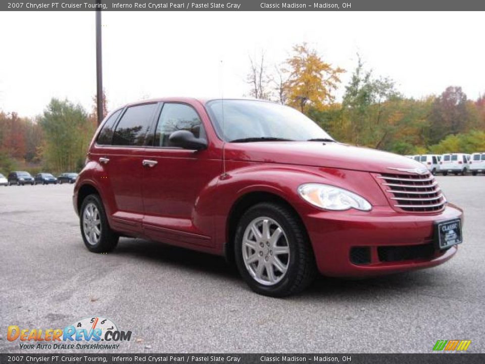 2007 Chrysler PT Cruiser Touring Inferno Red Crystal Pearl / Pastel Slate Gray Photo #3
