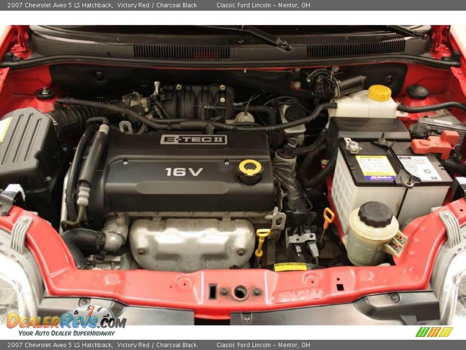 2007 Chevrolet Aveo 5 LS Hatchback Victory Red / Charcoal Black Photo #18