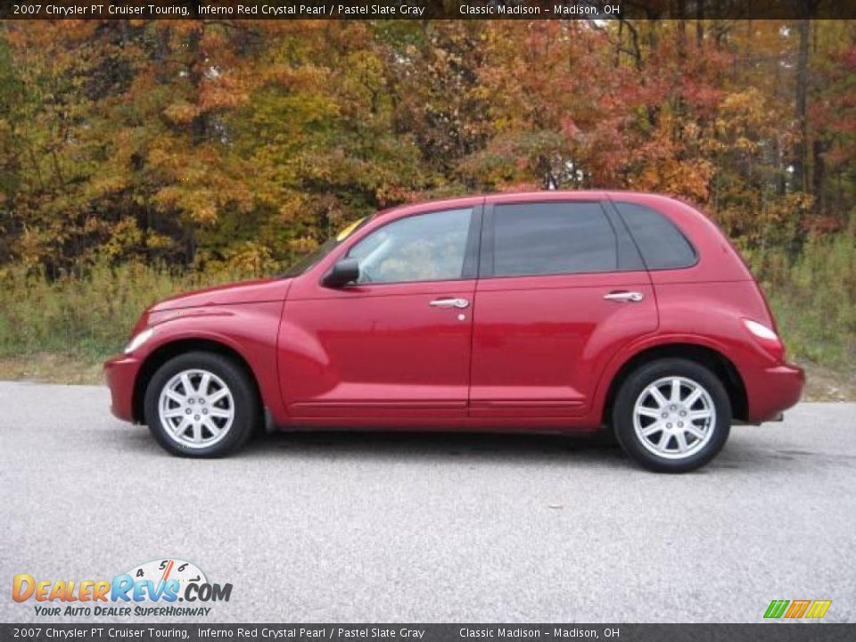 2007 Chrysler PT Cruiser Touring Inferno Red Crystal Pearl / Pastel Slate Gray Photo #5