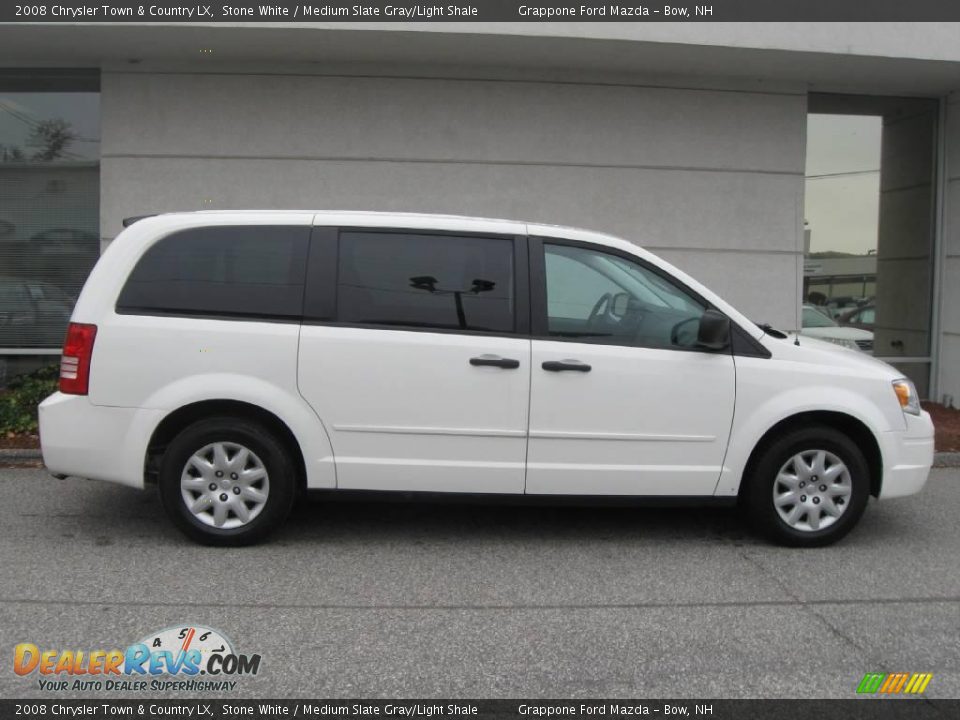 2008 Chrysler Town & Country LX Stone White / Medium Slate Gray/Light Shale Photo #2