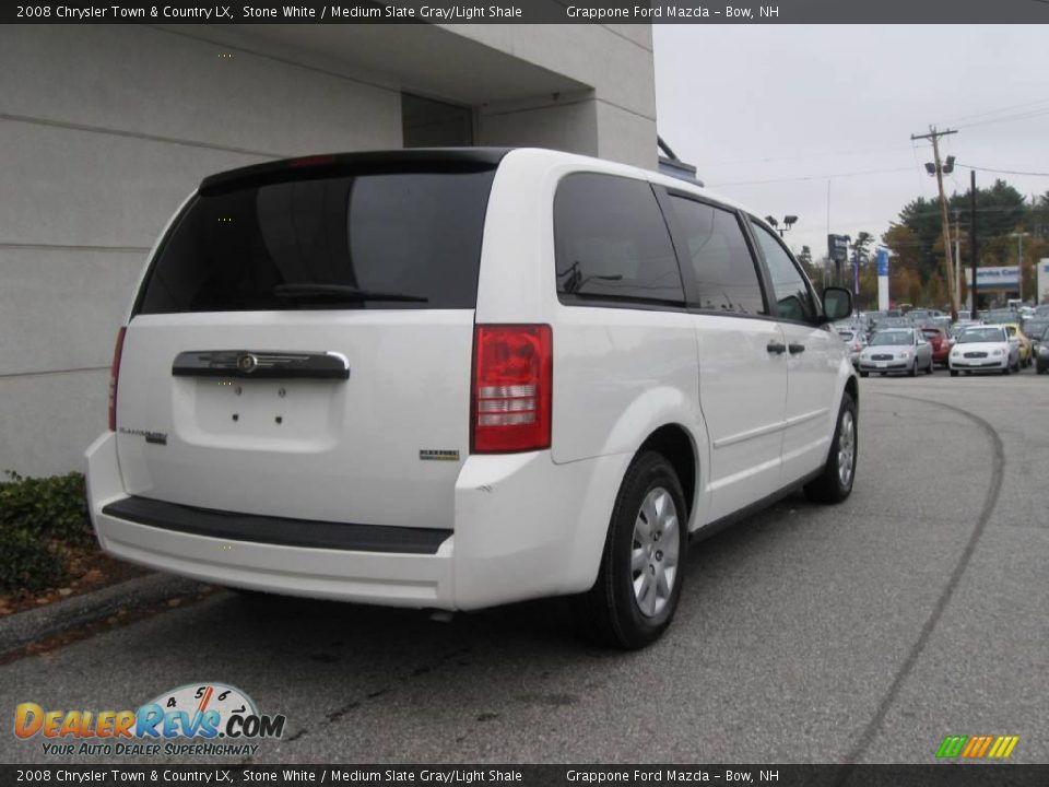 2008 Chrysler Town & Country LX Stone White / Medium Slate Gray/Light Shale Photo #3
