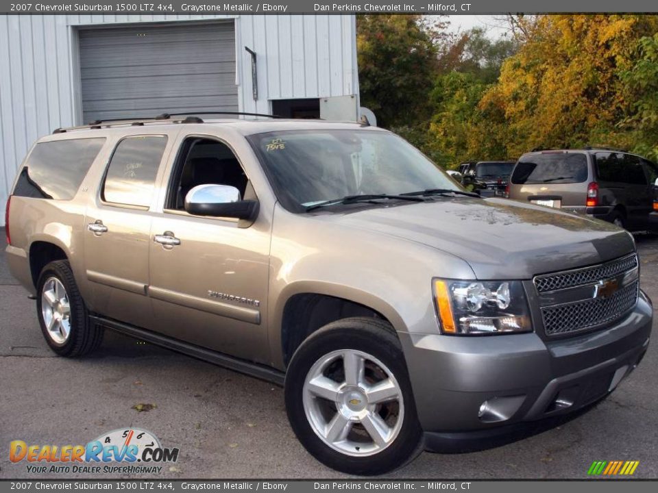 2007 Chevrolet Suburban 1500 LTZ 4x4 Graystone Metallic / Ebony Photo #3