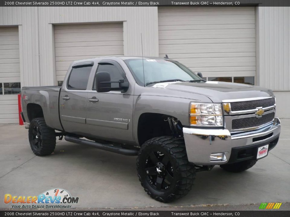 2008 Chevrolet Silverado 2500HD LTZ Crew Cab 4x4 Graystone Metallic / Ebony Black Photo #1