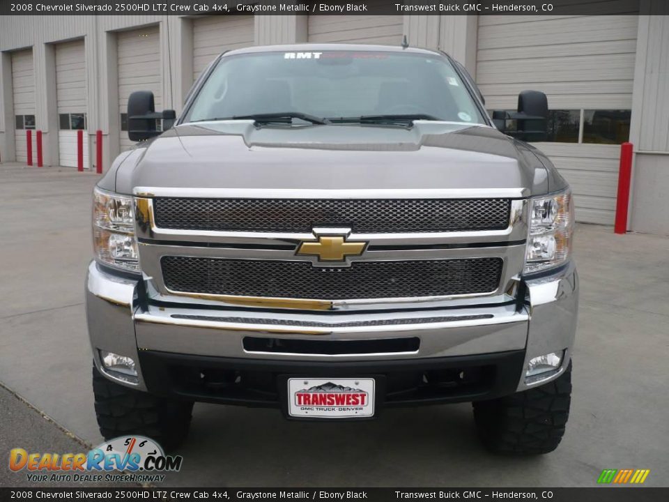 2008 Chevrolet Silverado 2500HD LTZ Crew Cab 4x4 Graystone Metallic / Ebony Black Photo #2