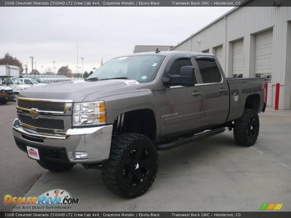 2008 Chevrolet Silverado 2500HD LTZ Crew Cab 4x4 Graystone Metallic / Ebony Black Photo #3