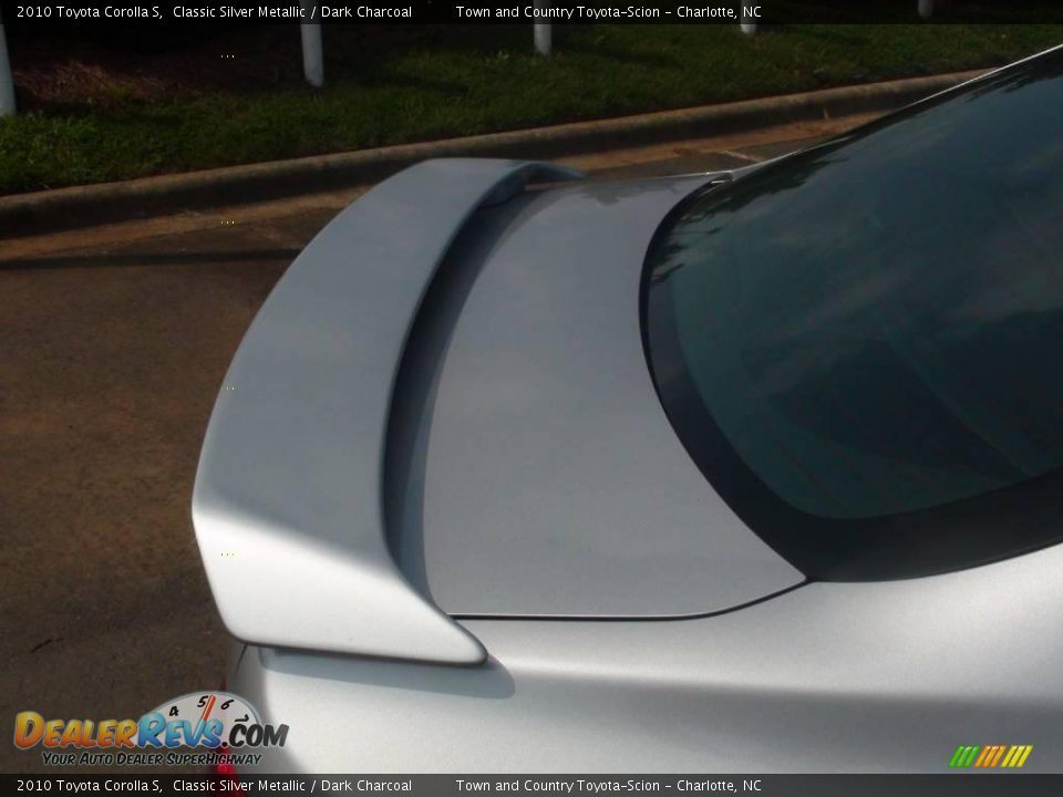 2010 Toyota Corolla S Classic Silver Metallic / Dark Charcoal Photo #8