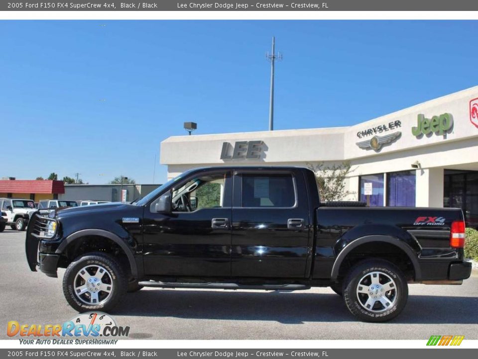 2005 Ford F150 FX4 SuperCrew 4x4 Black / Black Photo #2