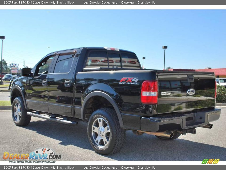 2005 Ford F150 FX4 SuperCrew 4x4 Black / Black Photo #3