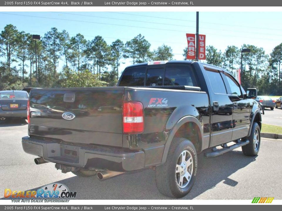 2005 Ford F150 FX4 SuperCrew 4x4 Black / Black Photo #4